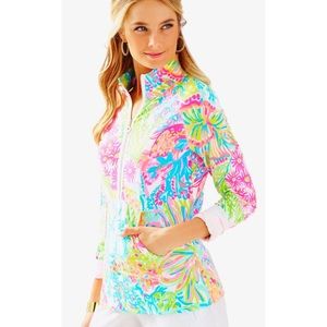 Lilly Pulitzer Multi Lovers Coral Skipper Popover